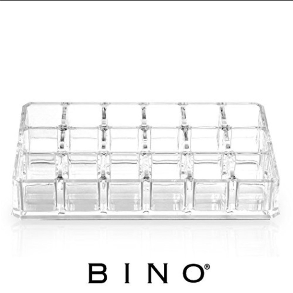 Acrylic Lipstick Organizer Holds 18 Lipsticks